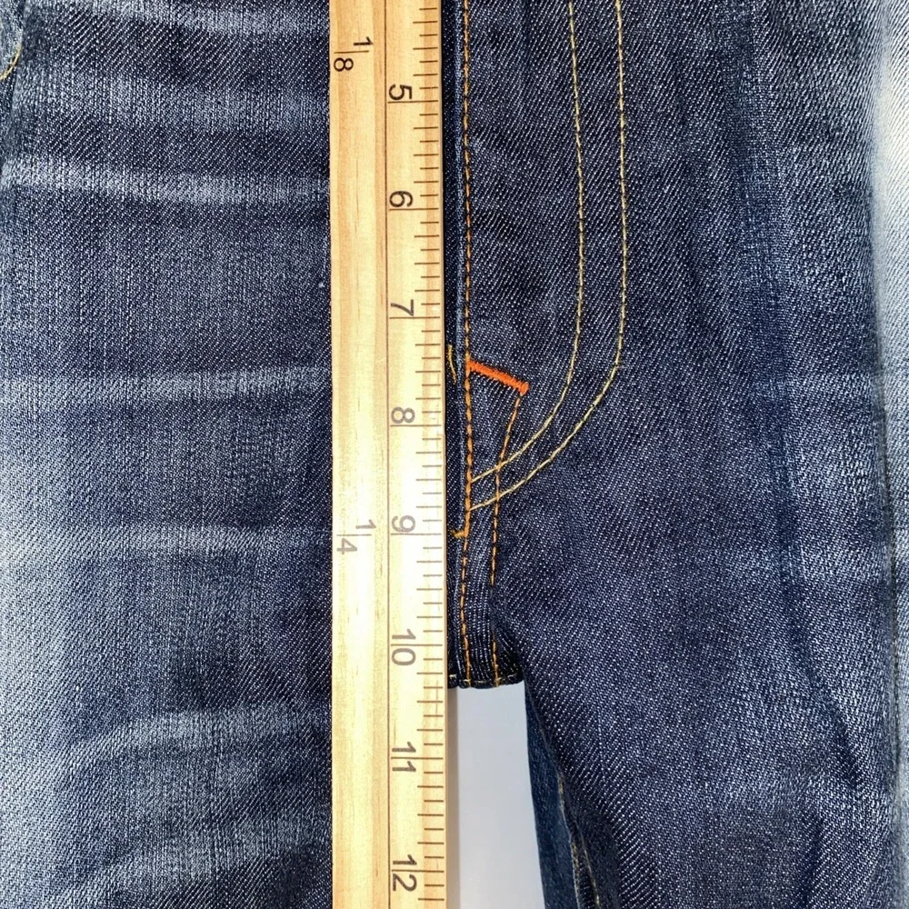 True Religion Jeans Men's 40x33 Vintage Rare Straight Flaps Orange Stitching New